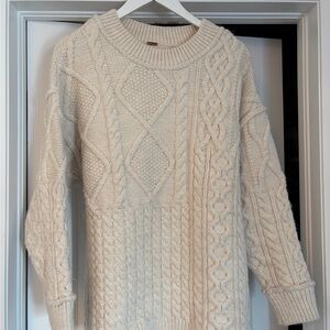 Cozy Cream Cable Knit Sweater